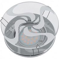 Светильник встраиваемый Fametto/Stella DLS-S201 CHROME/WHITE 220В GU5.3 50Вт 90х60мм Круг картинка 